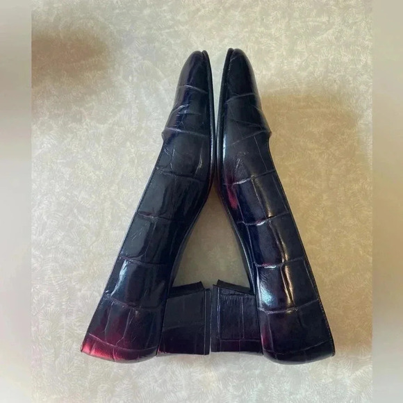 Etienne Aigner Astoria Square Toe Black Heels size 6 - Picture 6 of 9